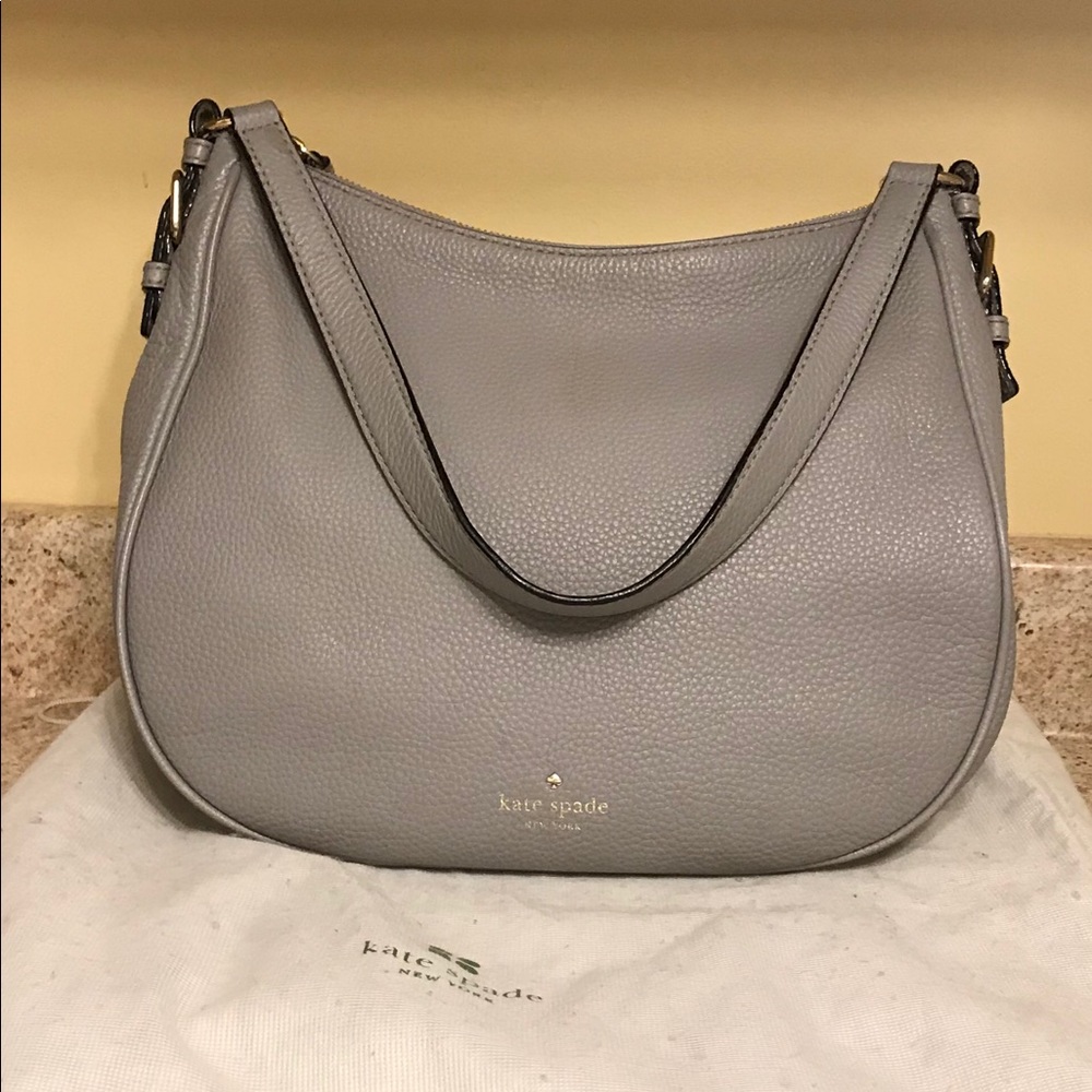 Gray Kate Spade bag